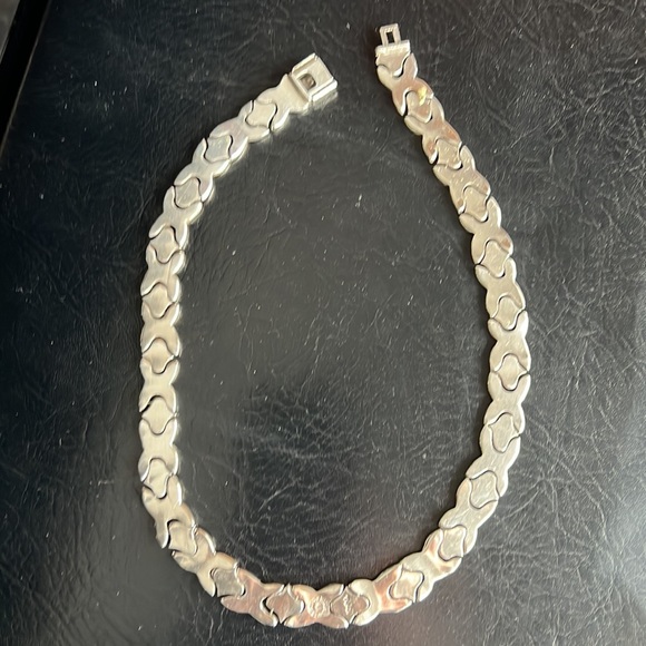 Mexican Sterling Silver Salvador Jualler Puzzle Collar Necklace Taxco 925 TJ-21 - Picture 9 of 13